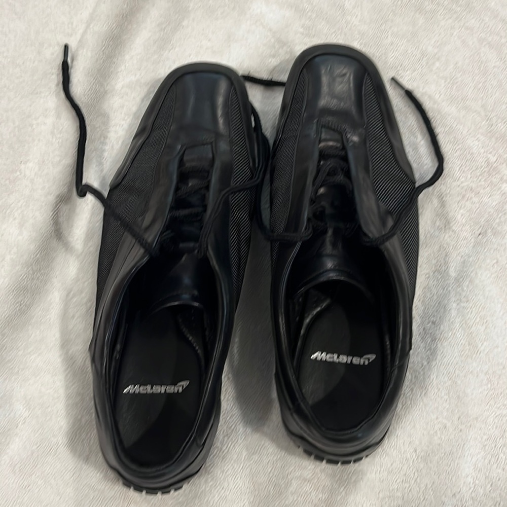 McLaren Black Leather Shoes